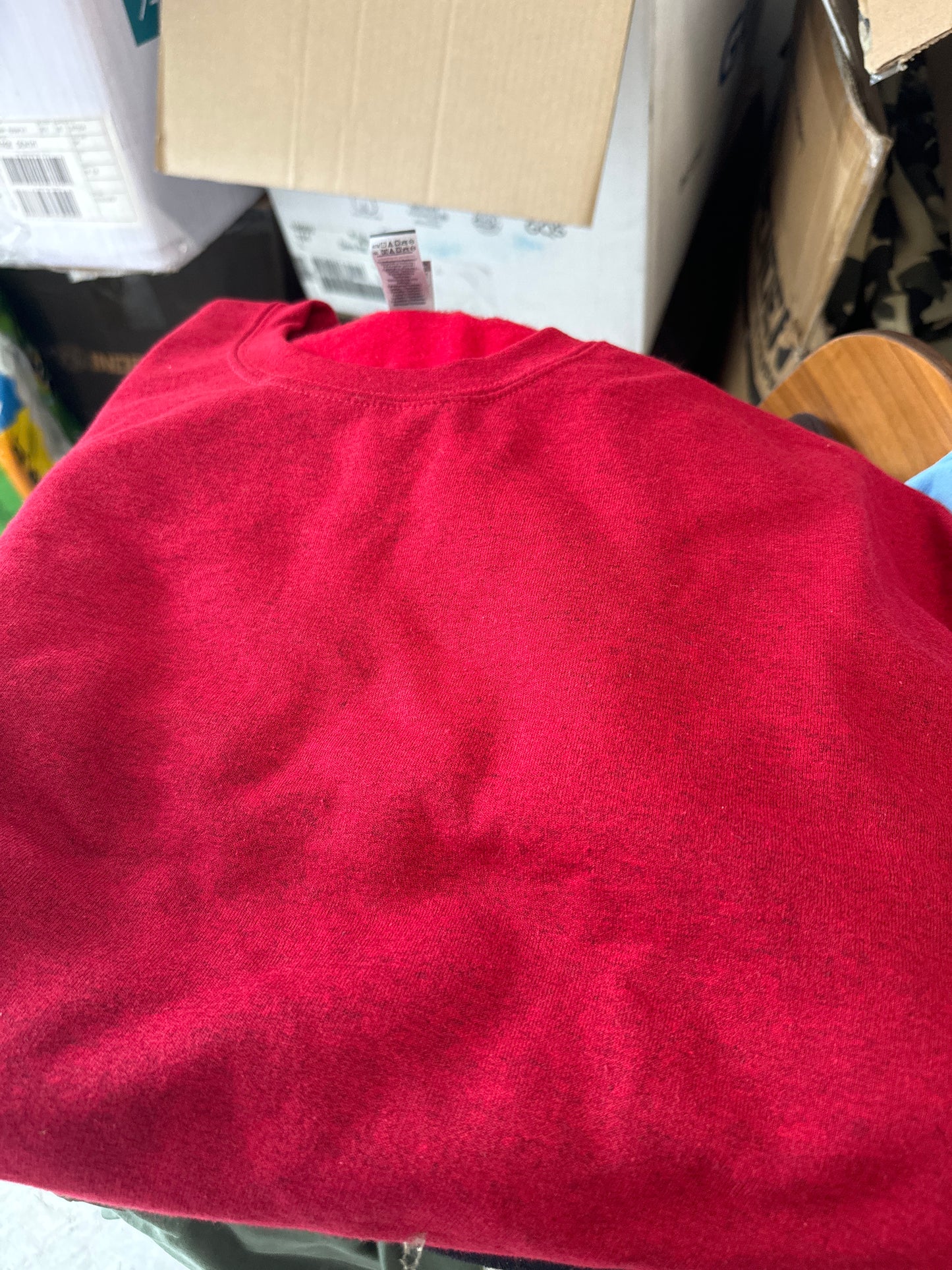 Large Red Crewneck Sweatshirt