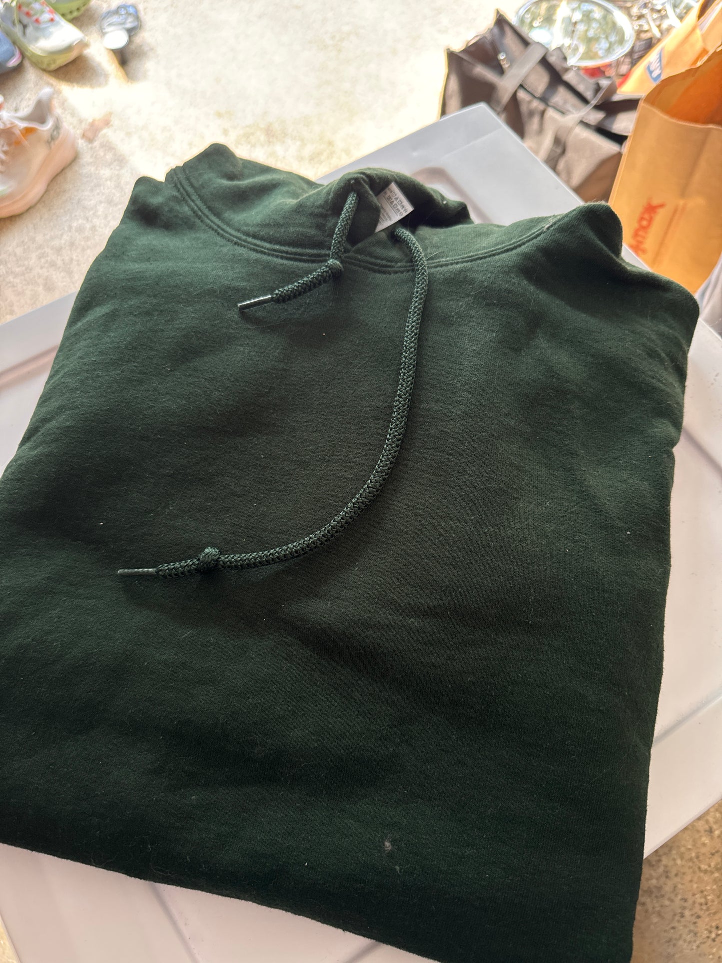 Large Forest Green Hoodie