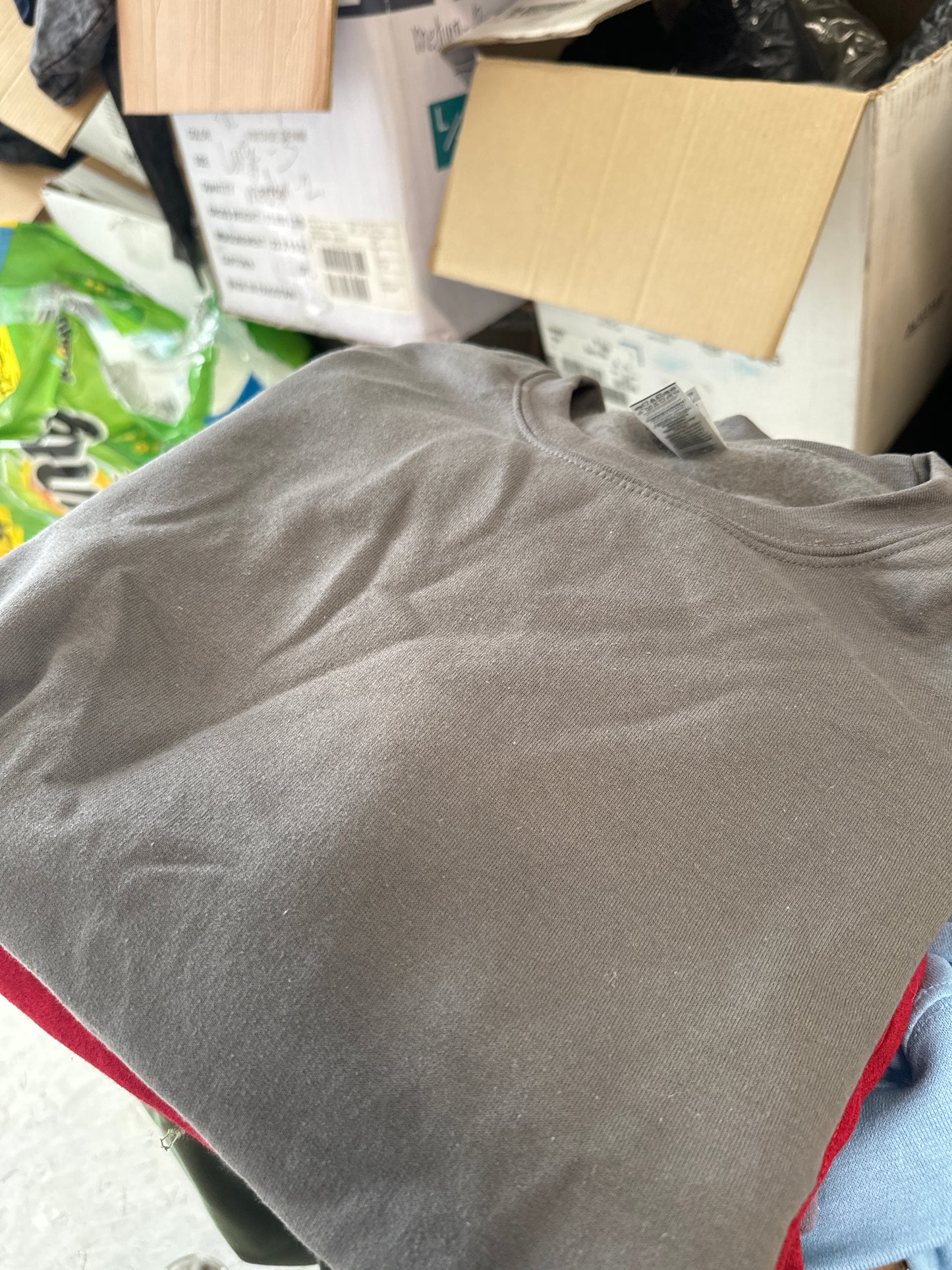 2X Charcoal Crewneck Sweatshirt