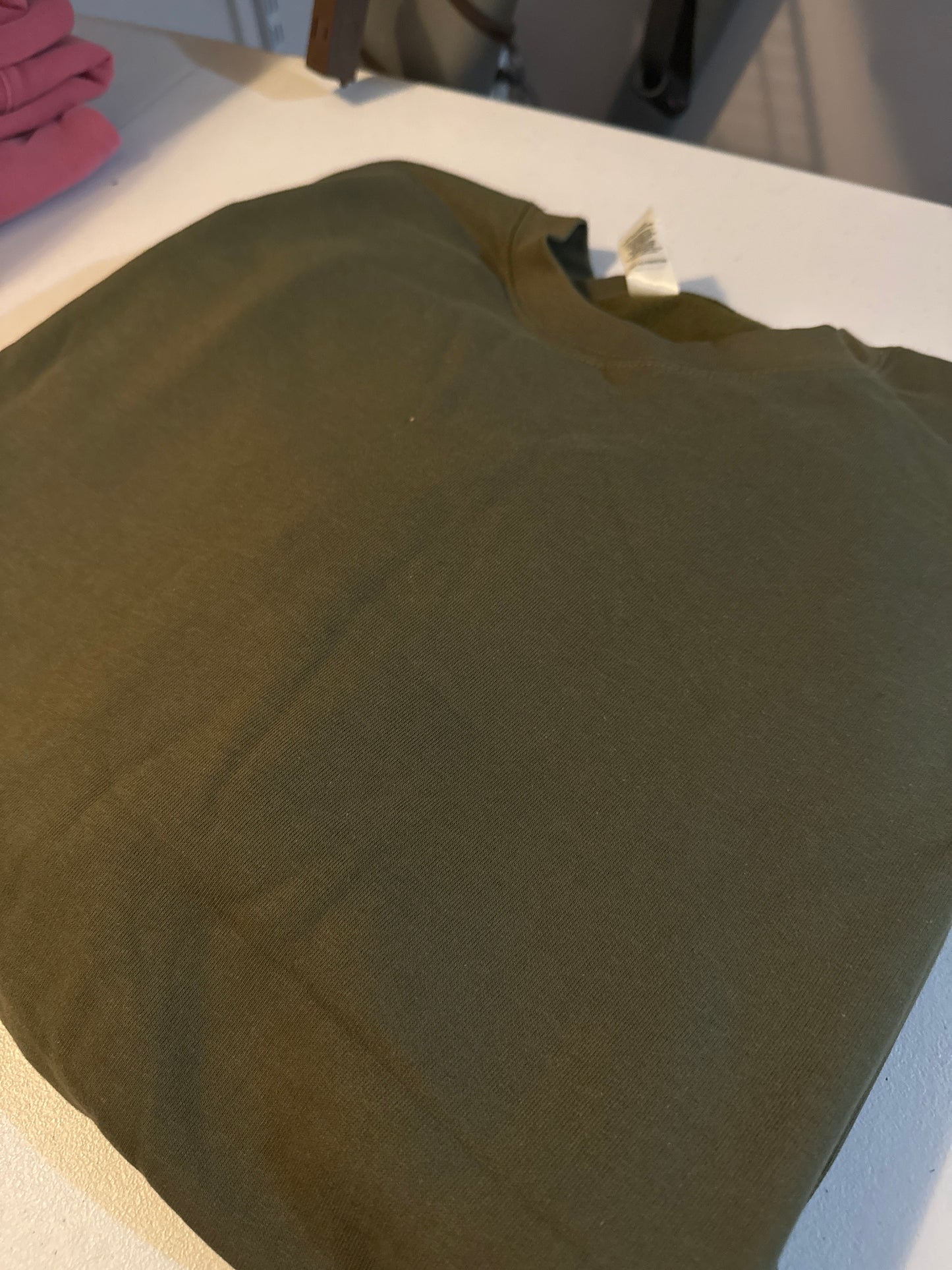 Large Olive Green Crewneck Sweatshirt