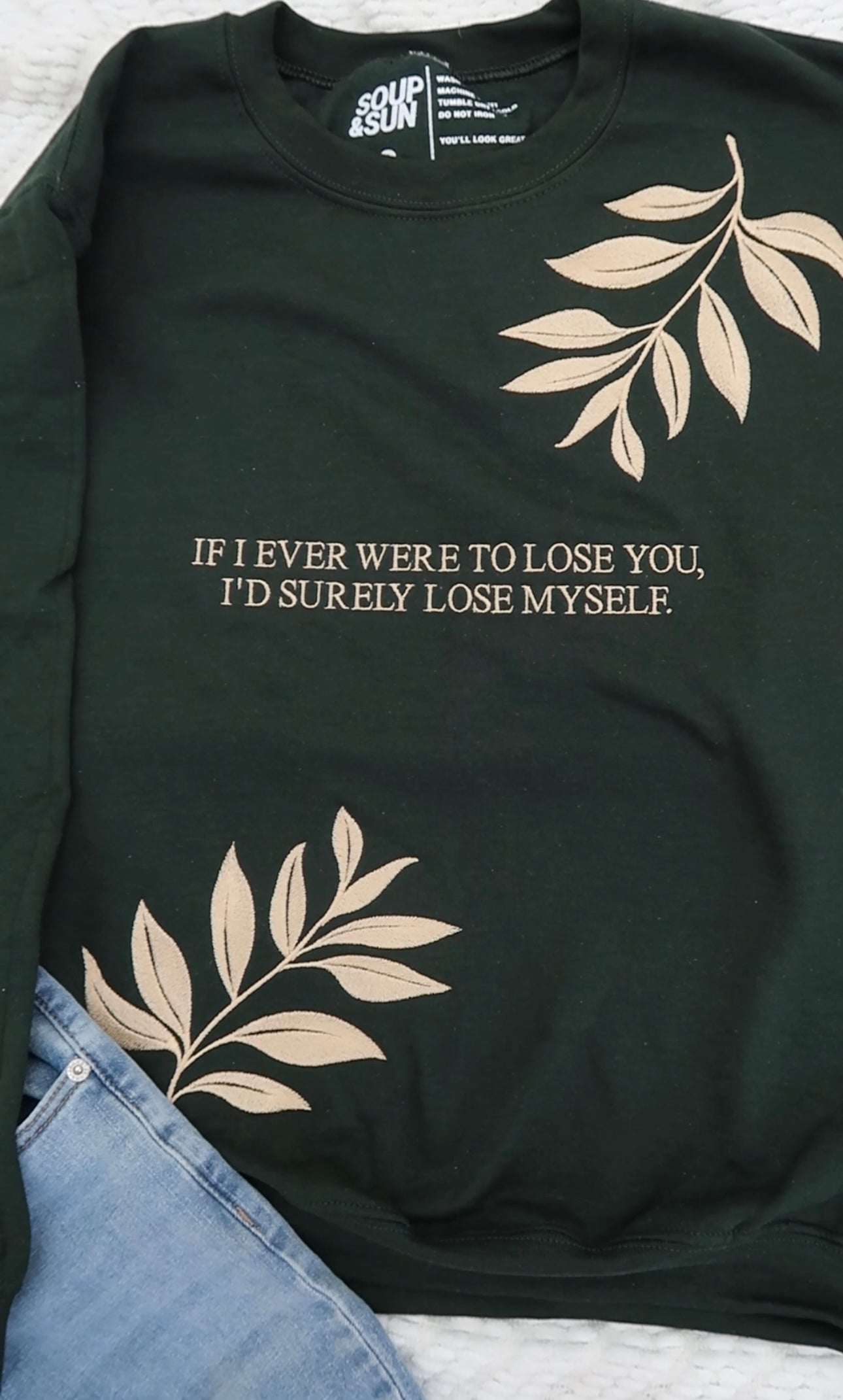 Lose Myself - Embroidered Crewneck Sweatshirt