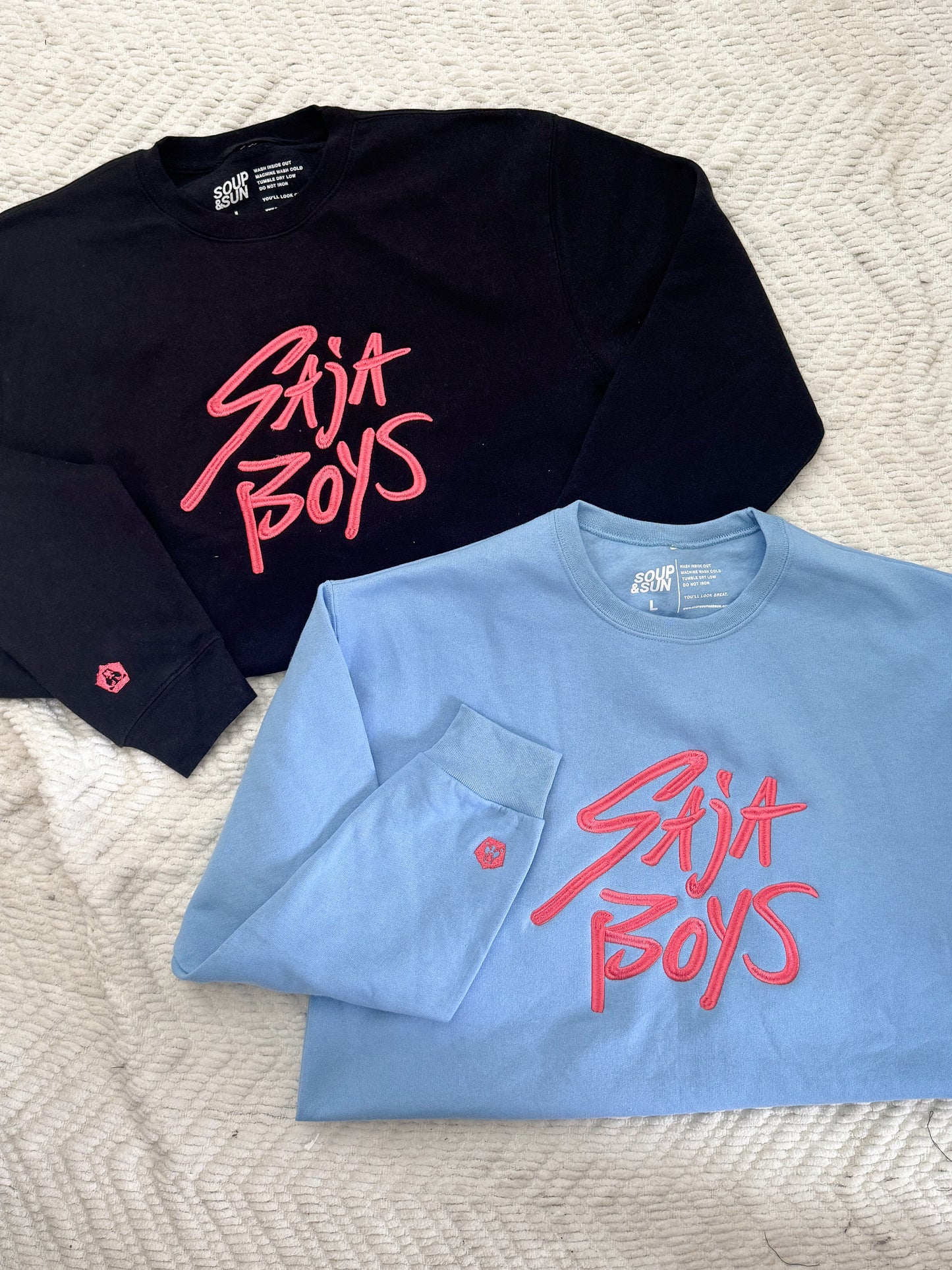 Saja Boys - Embroidered Crewneck Sweatshirt