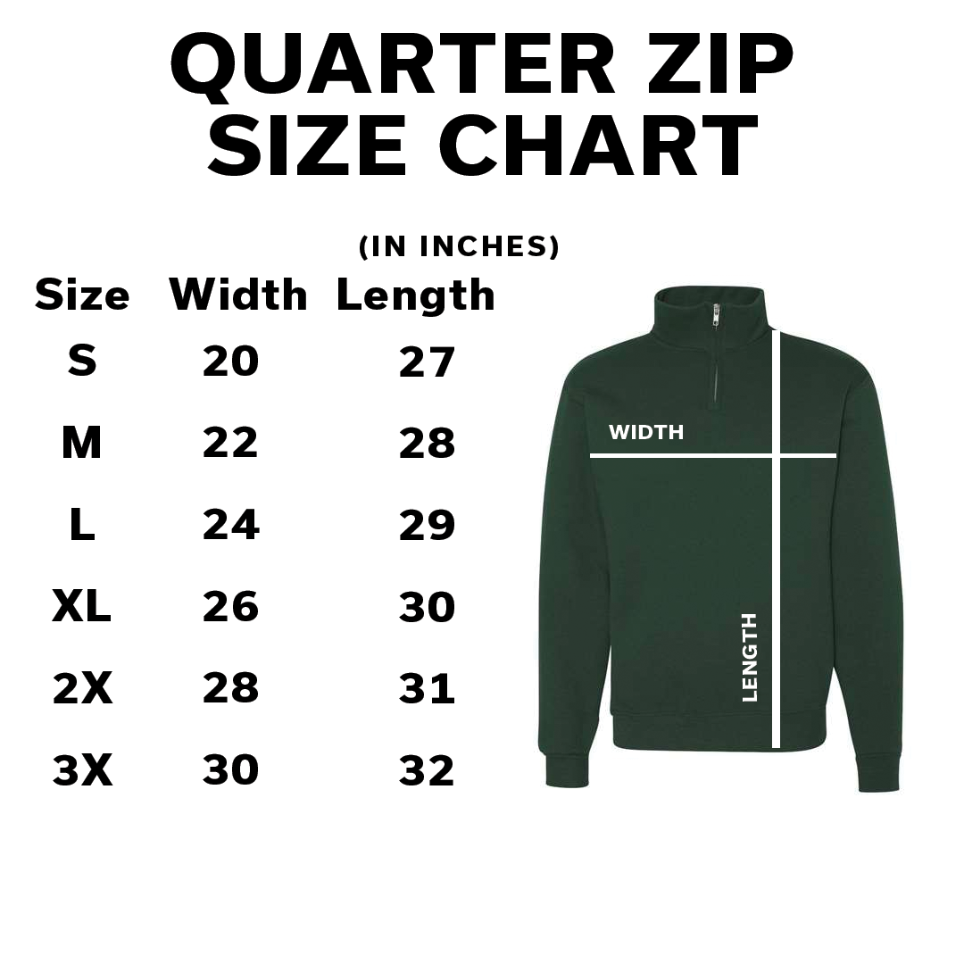 Jeju Island - Embroidered Quarter-Zip Sweatshirt