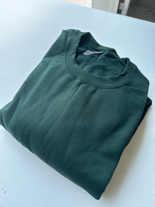 4X Forest Green Crewneck Sweatshirt