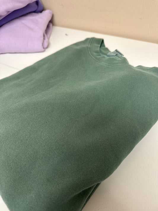 Medium Light Green Crewneck Sweatshirt