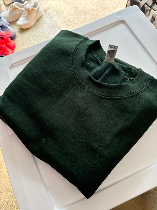 Small Forest Green Crewneck Sweatshirt