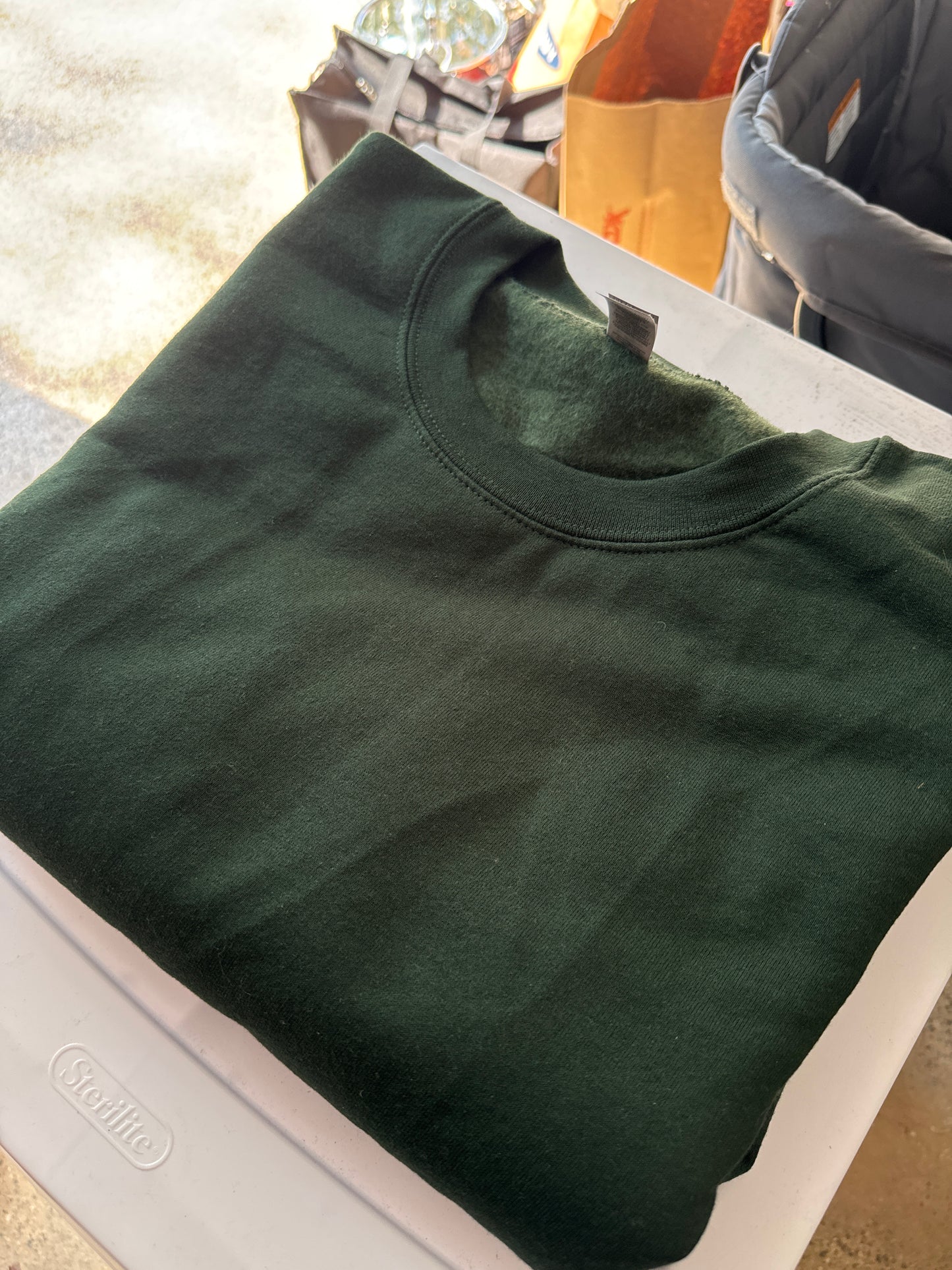 2X Forest Green Crewneck Sweatshirt