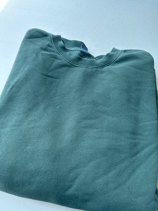 Medium Light Green Crewneck Sweatshirt