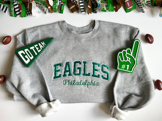 Birds - Embroidered Crewneck Sweatshirt