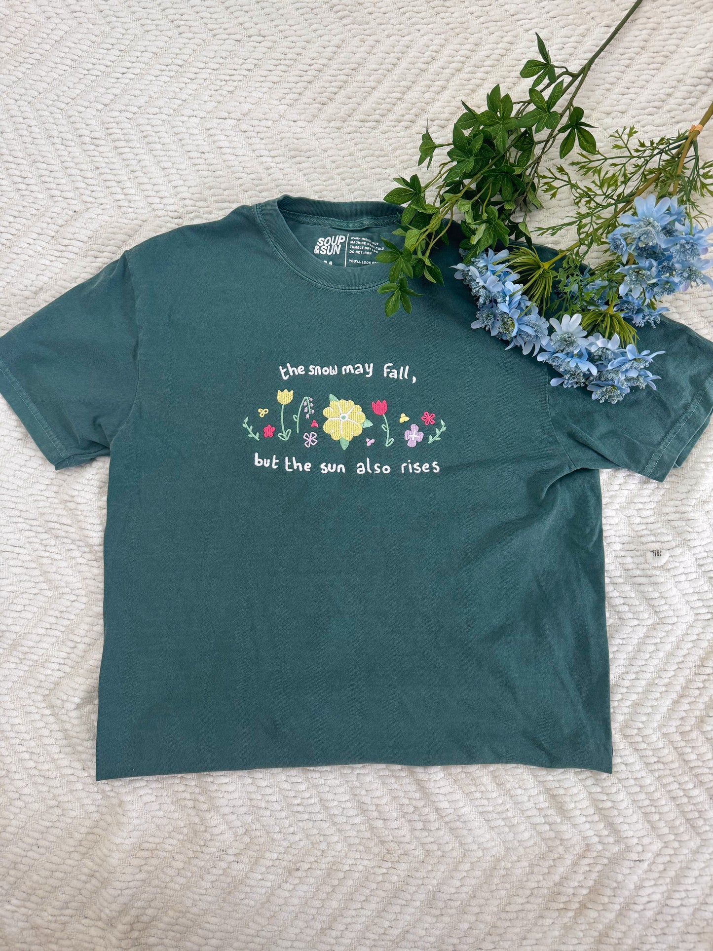 The Sun - Embroidered T-Shirt