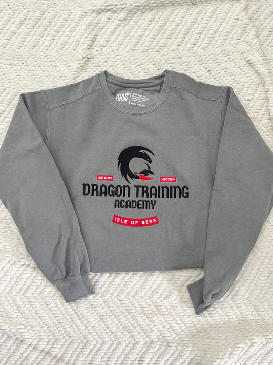 Dragon Academy - Embroidered Crewneck Sweatshirt
