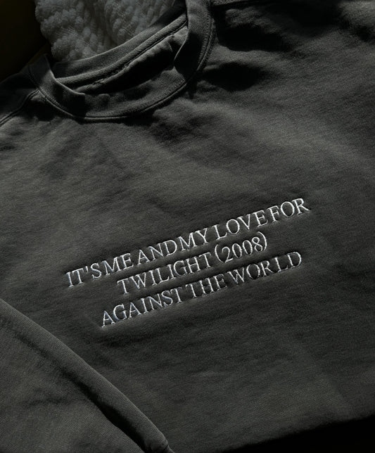 Against the World - *CUSTOMIZABLE* Embroidered Crewneck Sweatshirt