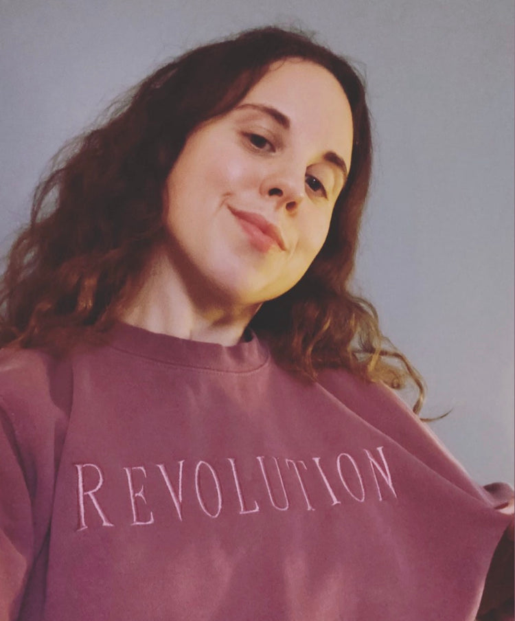 Revolution - Embroidered Crewneck Sweatshirt