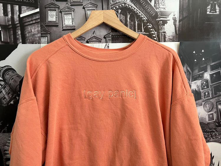 [gay panic] - Embroidered Sweatshirt