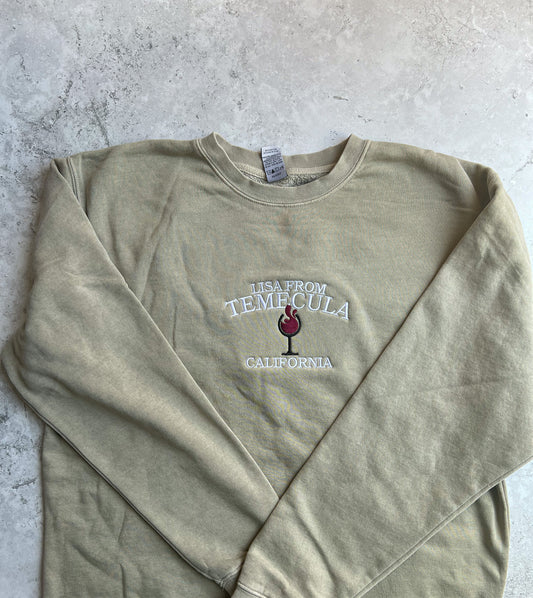 Lisa from Temecula - Embroidered Crewneck Sweatshirt