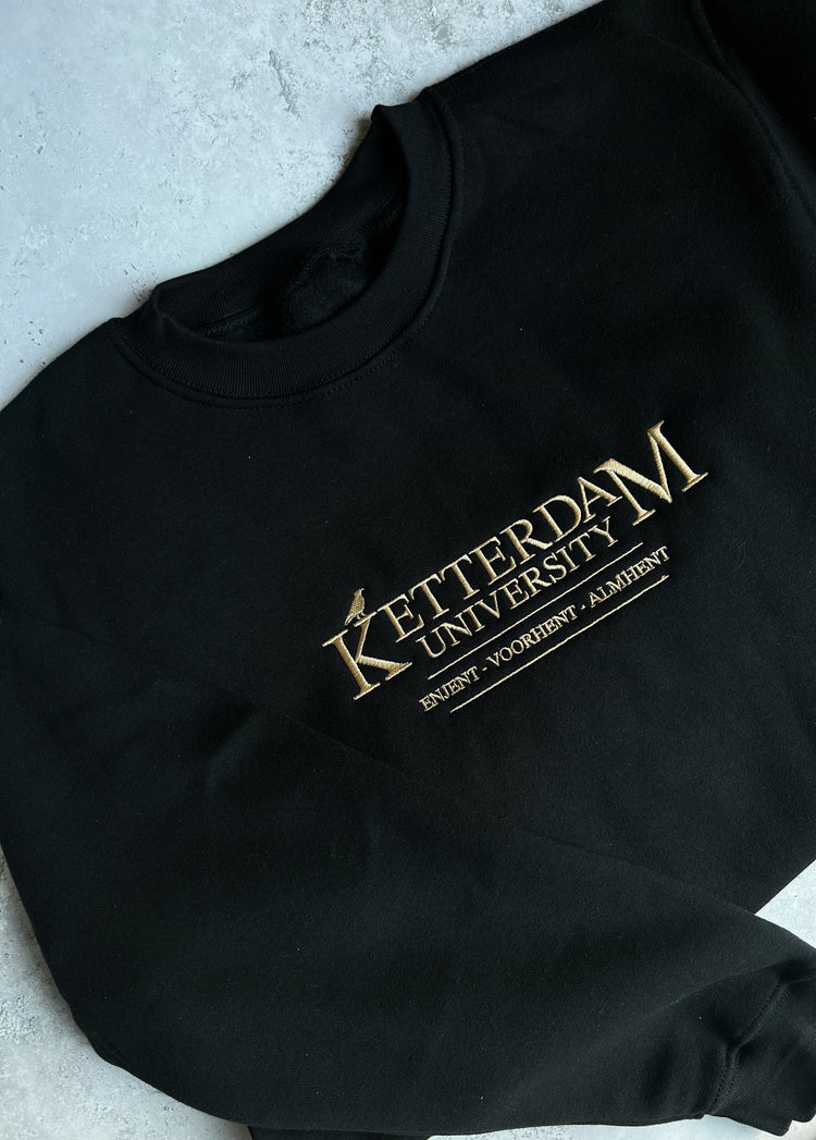 Ketterdam University - Embroidered Crewneck Sweatshirt