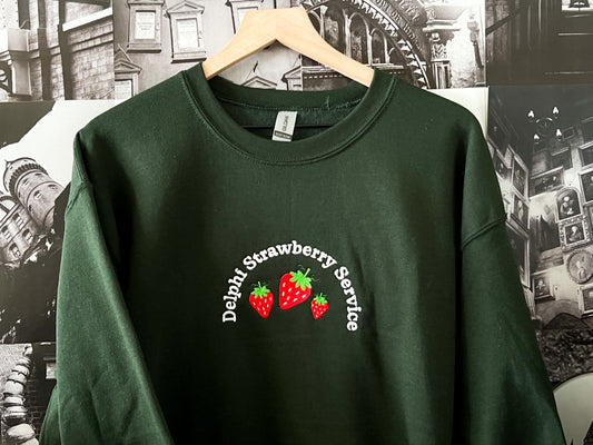 Delphi Farms - Embroidered Crewneck Sweatshirt